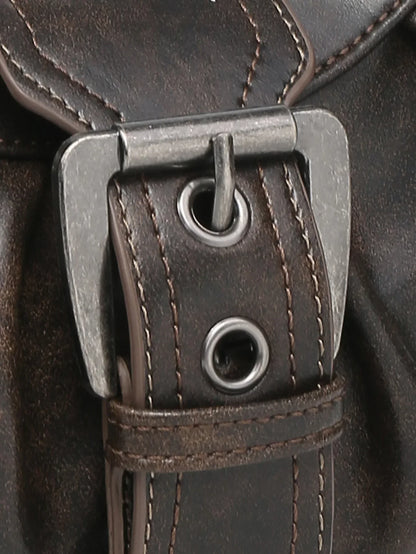 Vintage Saddle Bag – Y2K Schoudertas met Studs