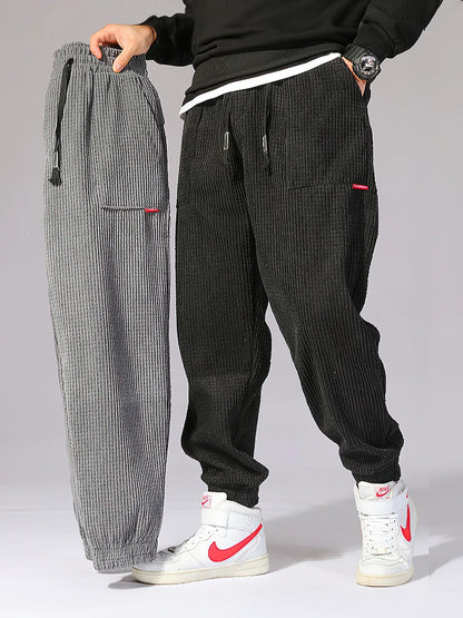 Comfortabele Heren Cord Joggingbroek – Wijd & Zacht voor Elke Dag