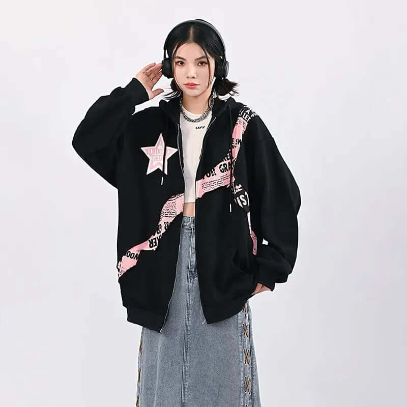 Oversized Dames Hoodie met Print | Comfortabele Streetwear Sweater