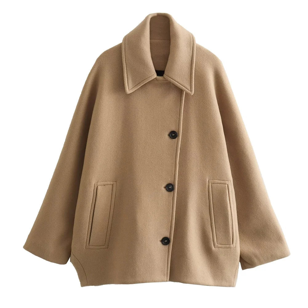 Dames Oversized Wintervest – Trenchmodel & Warm