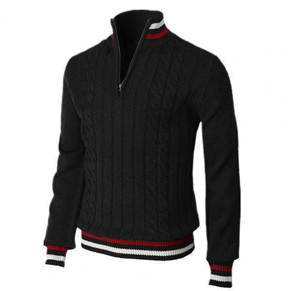 Eleganter Herrenpullover – Warmer Pullover mit Rundhalsausschnitt aus Wolle und Baumwolle