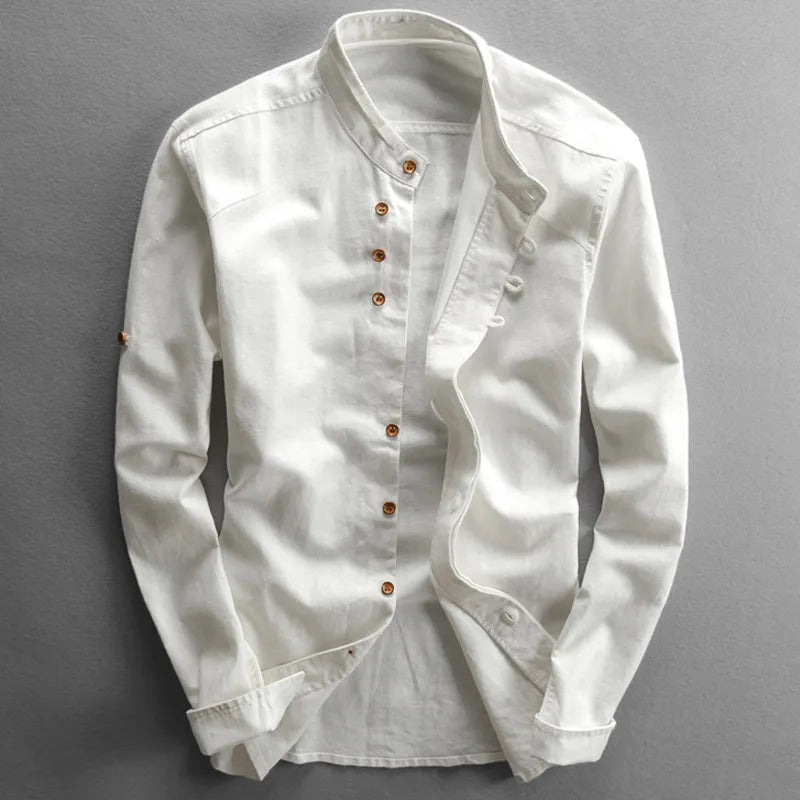 Heren Katana Stijl Shirt van Katoen en Polyester