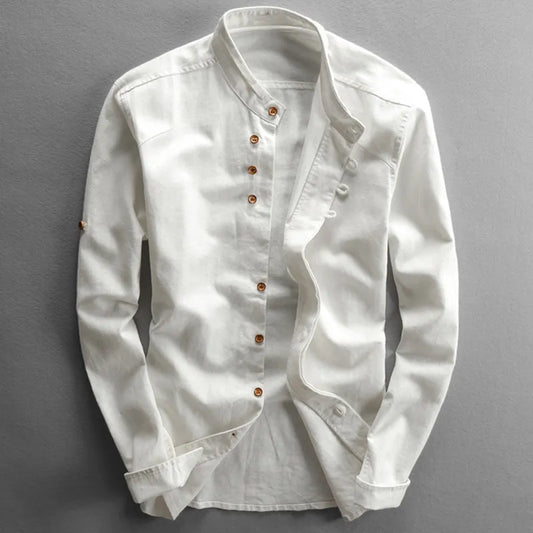 Heren Katana Stijl Shirt van Katoen en Polyester
