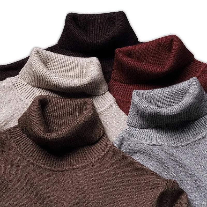 Damen Rollkragenpullover aus 100% Baumwolle mit skandinavischem Stil