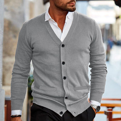 Heren vest met V-hals – Klassiek effen design voor casual en werkoutfits