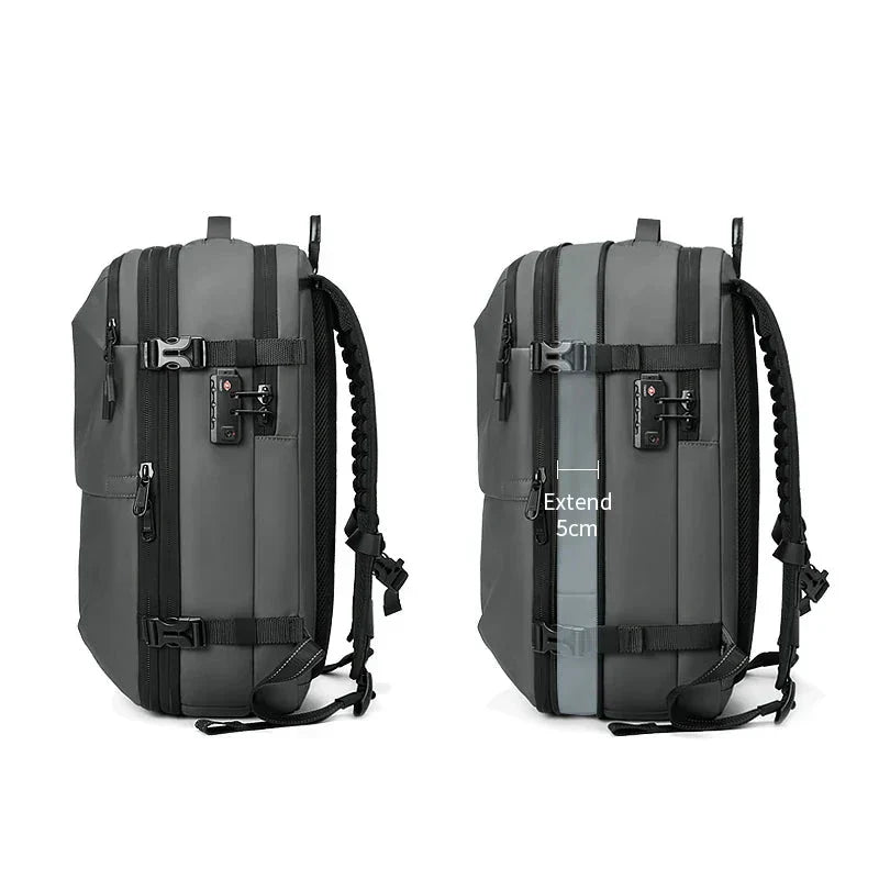 Anti-Diefstal Rugzak – 60L Reisrugzak met Vacuum Compressie