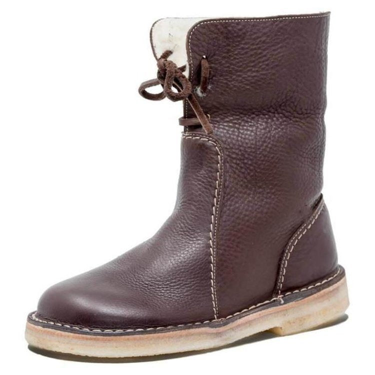 Wasserdichte Winterstiefel mit Wollfutter – Komfort & Stil für kalte Tage