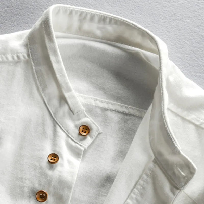 Heren Katana Stijl Shirt van Katoen en Polyester