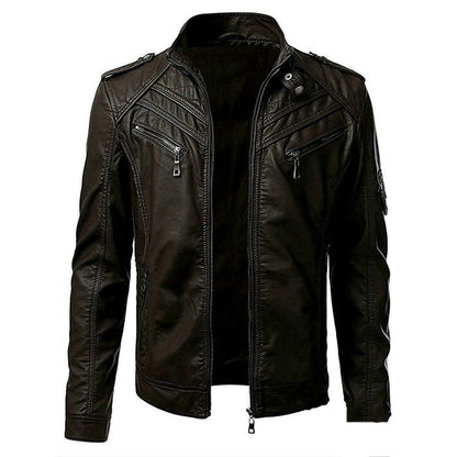 Luxe Leren Herenjack – Tijdloos & Comfortabel