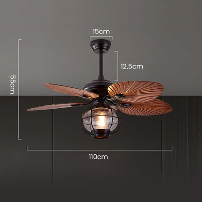Black Creative Flying Ceiling Fans with Outdoor Lighting
