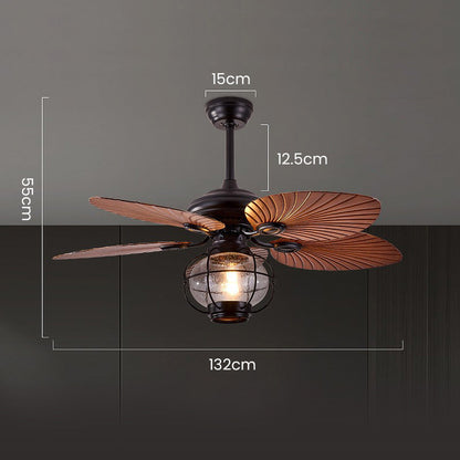 Black Creative Flying Ceiling Fans with Outdoor Lighting