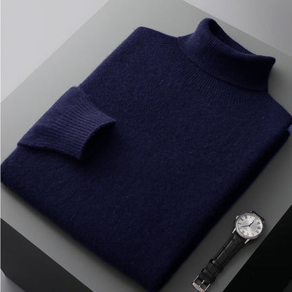 Heren Coltrui – Warme Wintertrui van Wol met Slim Fit
