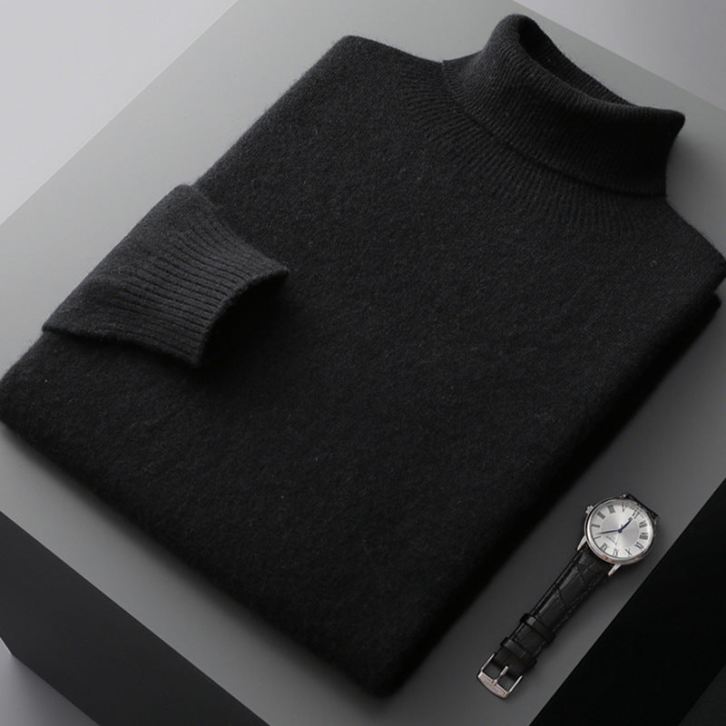 Heren Coltrui – Warme Wintertrui van Wol met Slim Fit