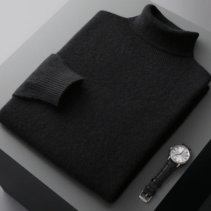 Heren Coltrui – Warme Wintertrui van Wol met Slim Fit