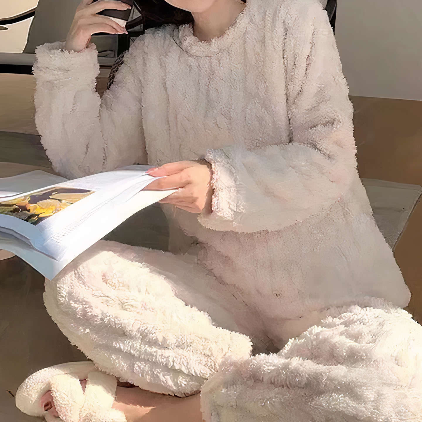 Warme Fleece Pyjama Set voor Dames