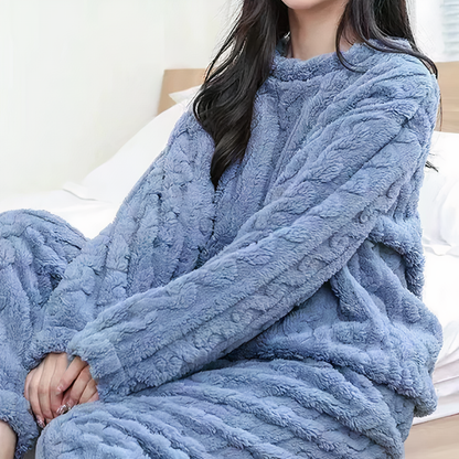 Warme Fleece Pyjama Set voor Dames