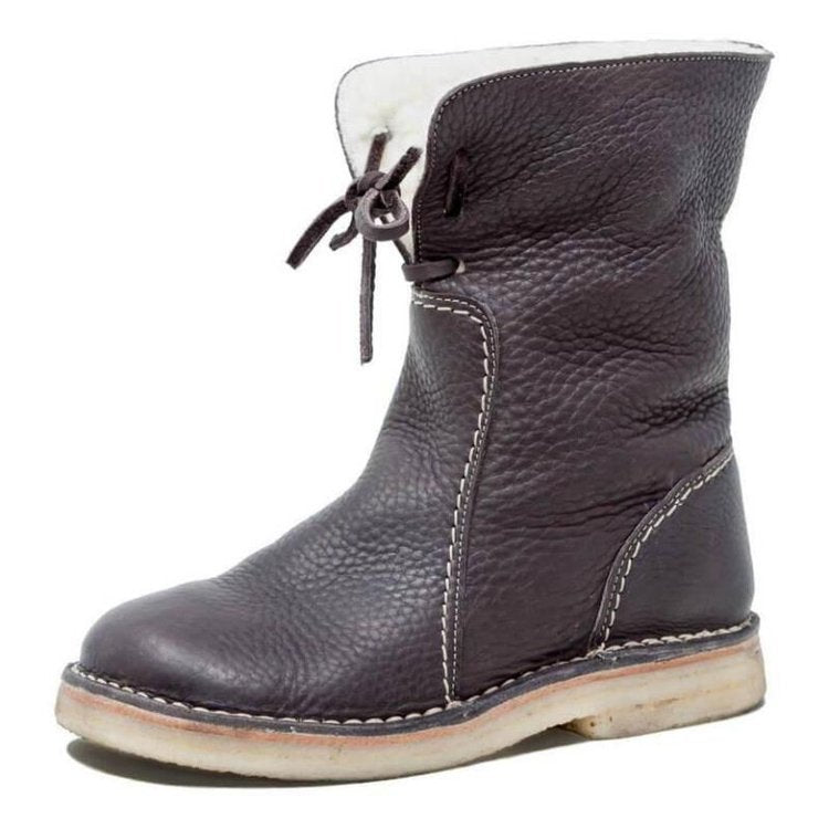 Wasserdichte Winterstiefel mit Wollfutter – Komfort & Stil für kalte Tage