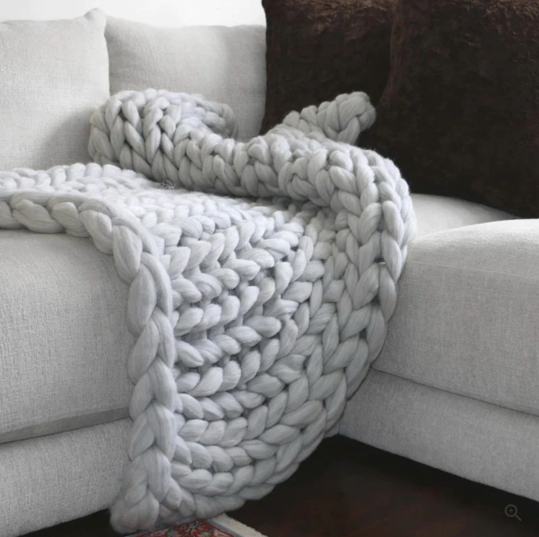Handgebreide Merinowol Deken – Luxe Warmte & Ambachtelijke Charme