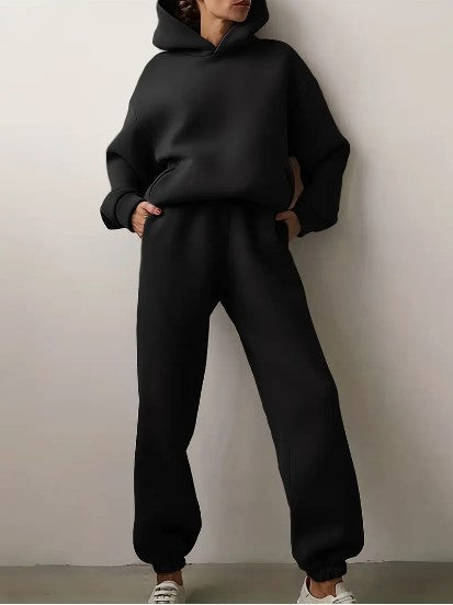 Dames Joggingpak met Hoodie en Lange Mouwen – Casual & Comfortabel