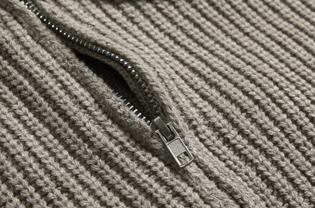 Heren Trui met Kwart Rits – Klassiek Design en Comfortabele Pasvorm