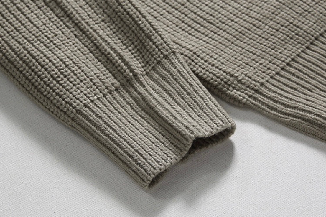 Heren Trui met Kwart Rits – Klassiek Design en Comfortabele Pasvorm