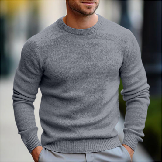 Heren Casual Trui met Ronde Hals – Comfortabel en Stijlvol