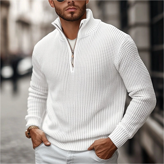 Heren Sweater met Rits – Lichtgewicht & Comfortabel