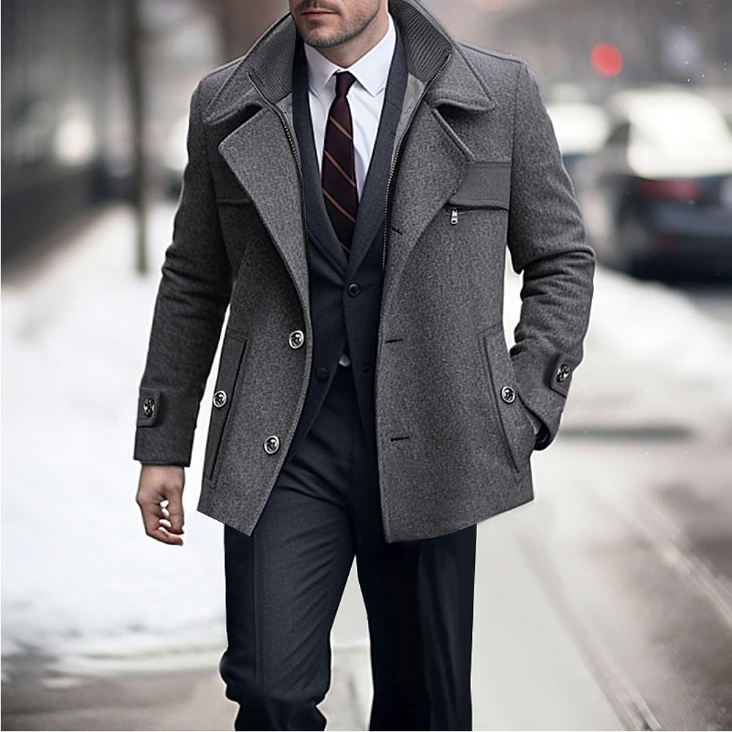 Stilvolle Herren Winterjacke – Wasserabweisendes & Komfortables Design