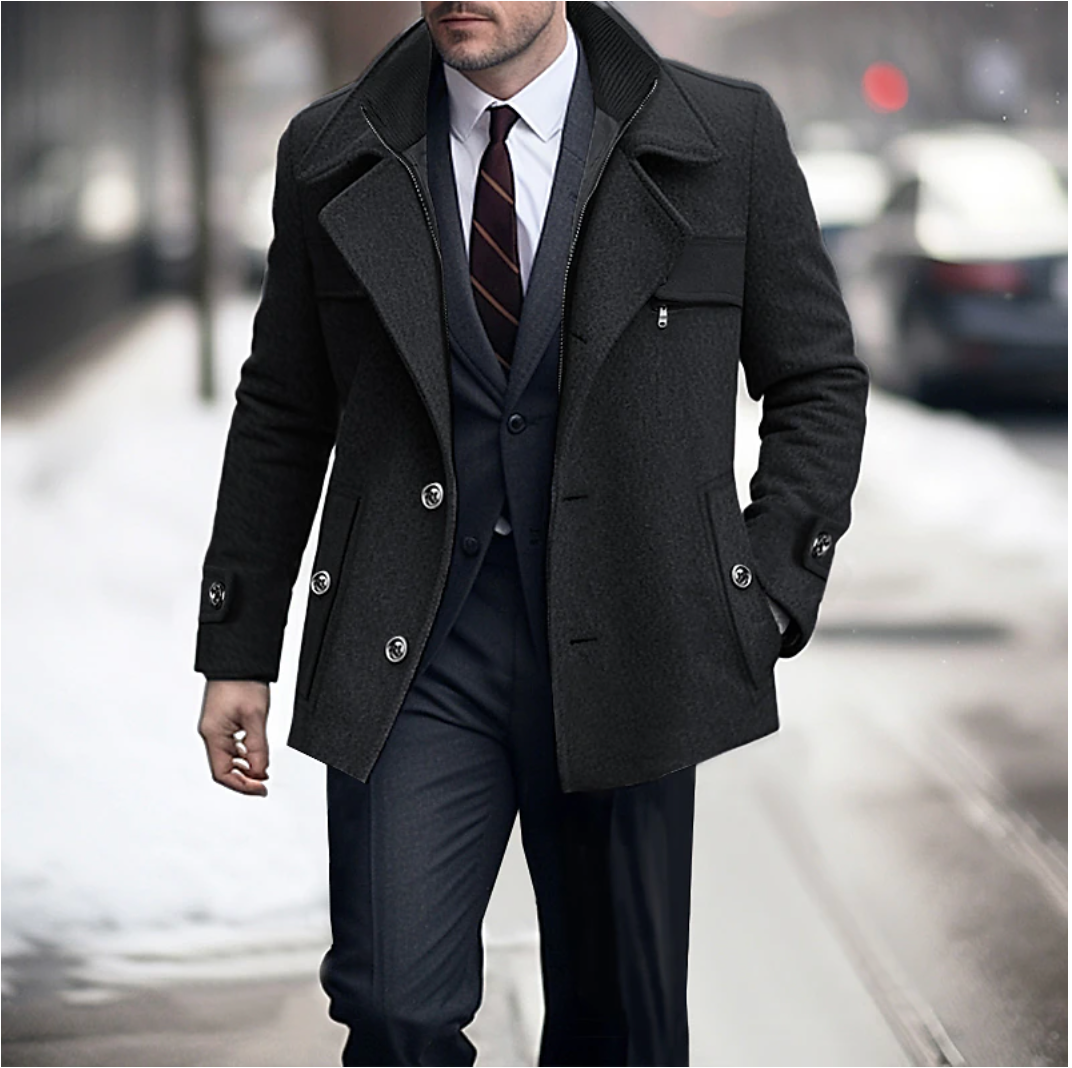 Stilvolle Herren Winterjacke – Wasserabweisendes & Komfortables Design