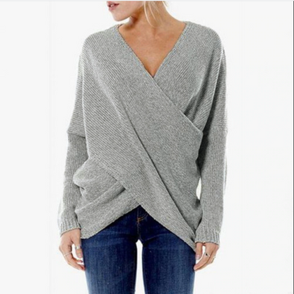 Elegante Damestrui van Kasjmier met Criss-Cross Detail – Herfst/Winter