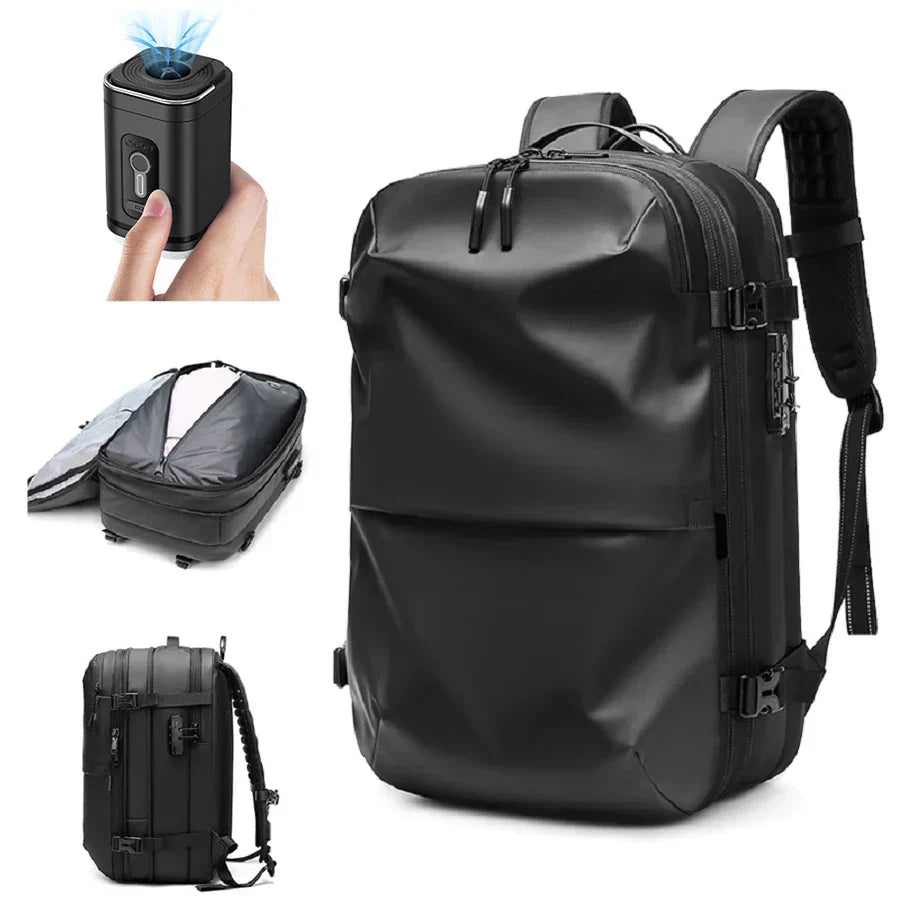 Anti-Diefstal Rugzak – 60L Reisrugzak met Vacuum Compressie
