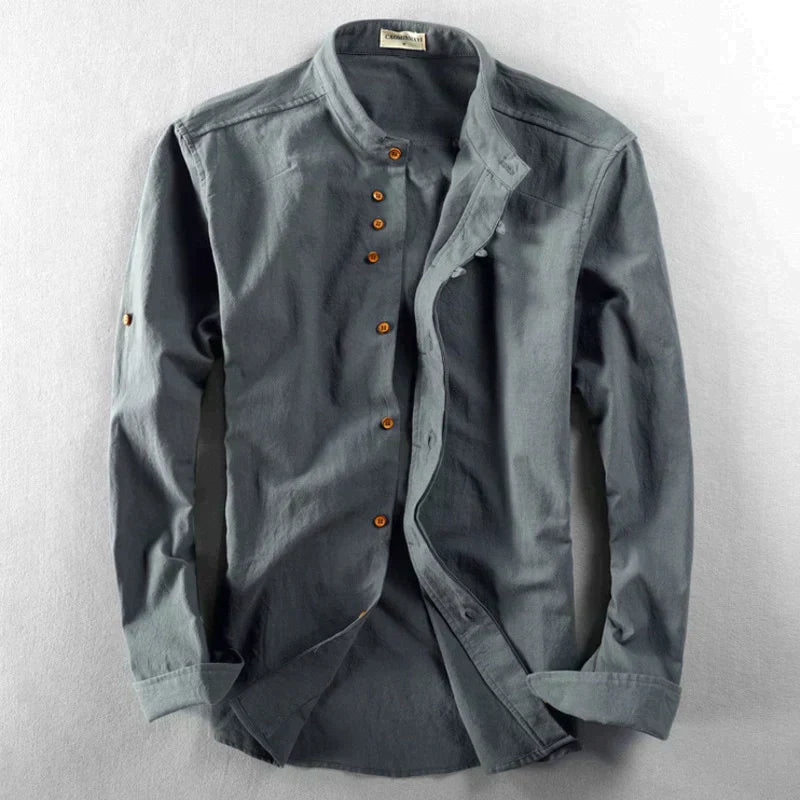 Heren Katana Stijl Shirt van Katoen en Polyester