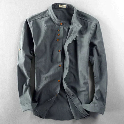 Heren Katana Stijl Shirt van Katoen en Polyester
