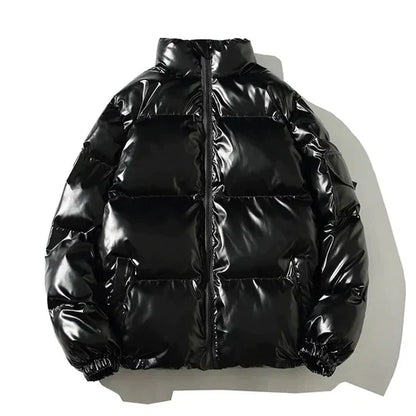 Winddichte Metallic Winterjas voor Heren | Pufferjack