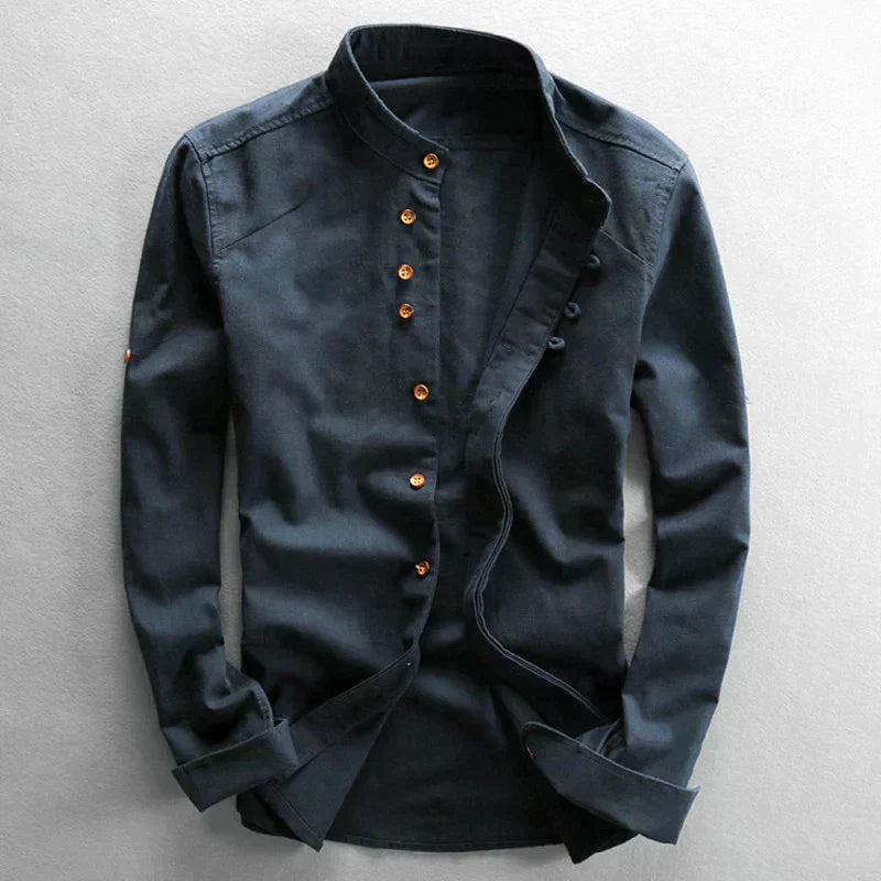 Heren Katana Stijl Shirt van Katoen en Polyester