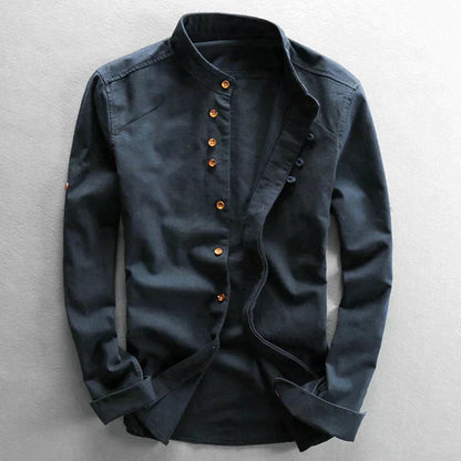 Heren Katana Stijl Shirt van Katoen en Polyester