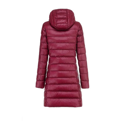 Lange Dames Donsjas met Afneembare Capuchon – Lichtgewicht & Warm