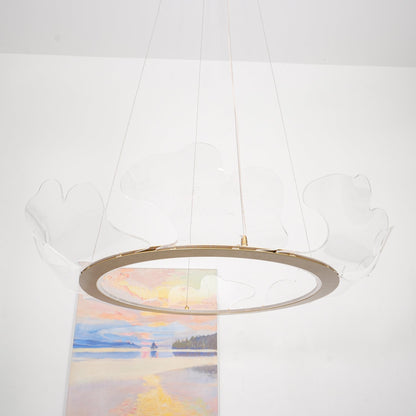 Sea Hanglamp – Bladvormige Plafondlamp met Gouden Afwerking en Geïntegreerde LED