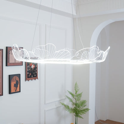 Sea Hanglamp – Bladvormige Plafondlamp met Gouden Afwerking en Geïntegreerde LED