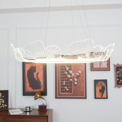 Sea Hanglamp – Bladvormige Plafondlamp met Gouden Afwerking en Geïntegreerde LED