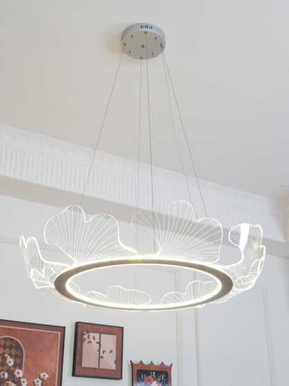 Sea Hanglamp – Bladvormige Plafondlamp met Gouden Afwerking en Geïntegreerde LED