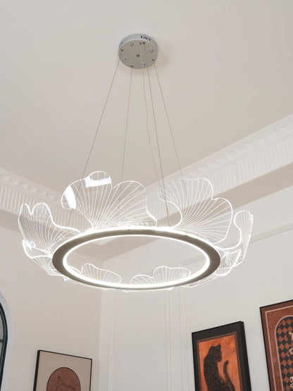 Sea Hanglamp – Bladvormige Plafondlamp met Gouden Afwerking en Geïntegreerde LED