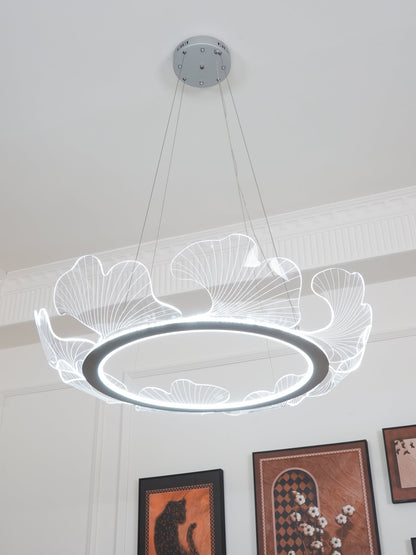 Sea Hanglamp – Bladvormige Plafondlamp met Gouden Afwerking en Geïntegreerde LED