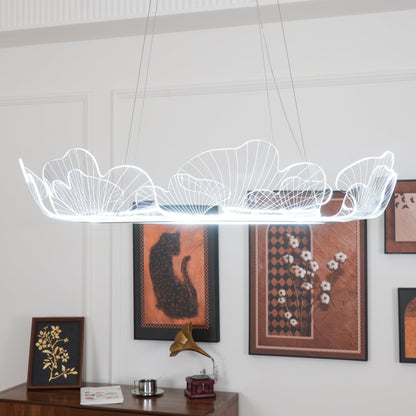 Sea Hanglamp – Bladvormige Plafondlamp met Gouden Afwerking en Geïntegreerde LED