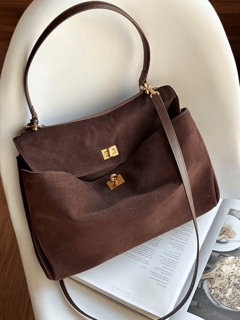 Schicke Handtasche aus veganem Wildleder – Zeitlose Klasse für jeden Anlass