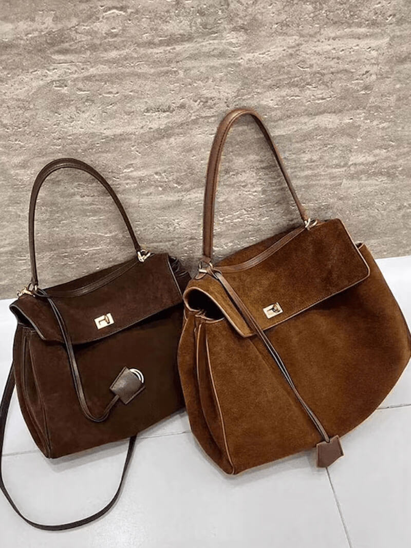 Schicke Handtasche aus veganem Wildleder – Zeitlose Klasse für jeden Anlass