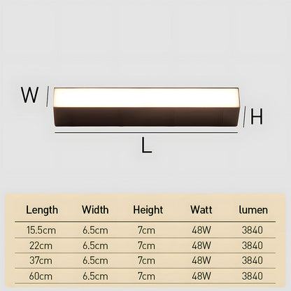 Superheldere Lange LED Buitenwandlamp – Waterdicht & Weerbestendig voor Tuin of Gevel