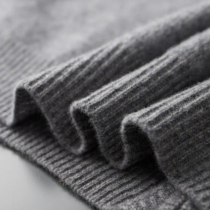 Heren Cashmere Vest met Rits – Warm & Elegant