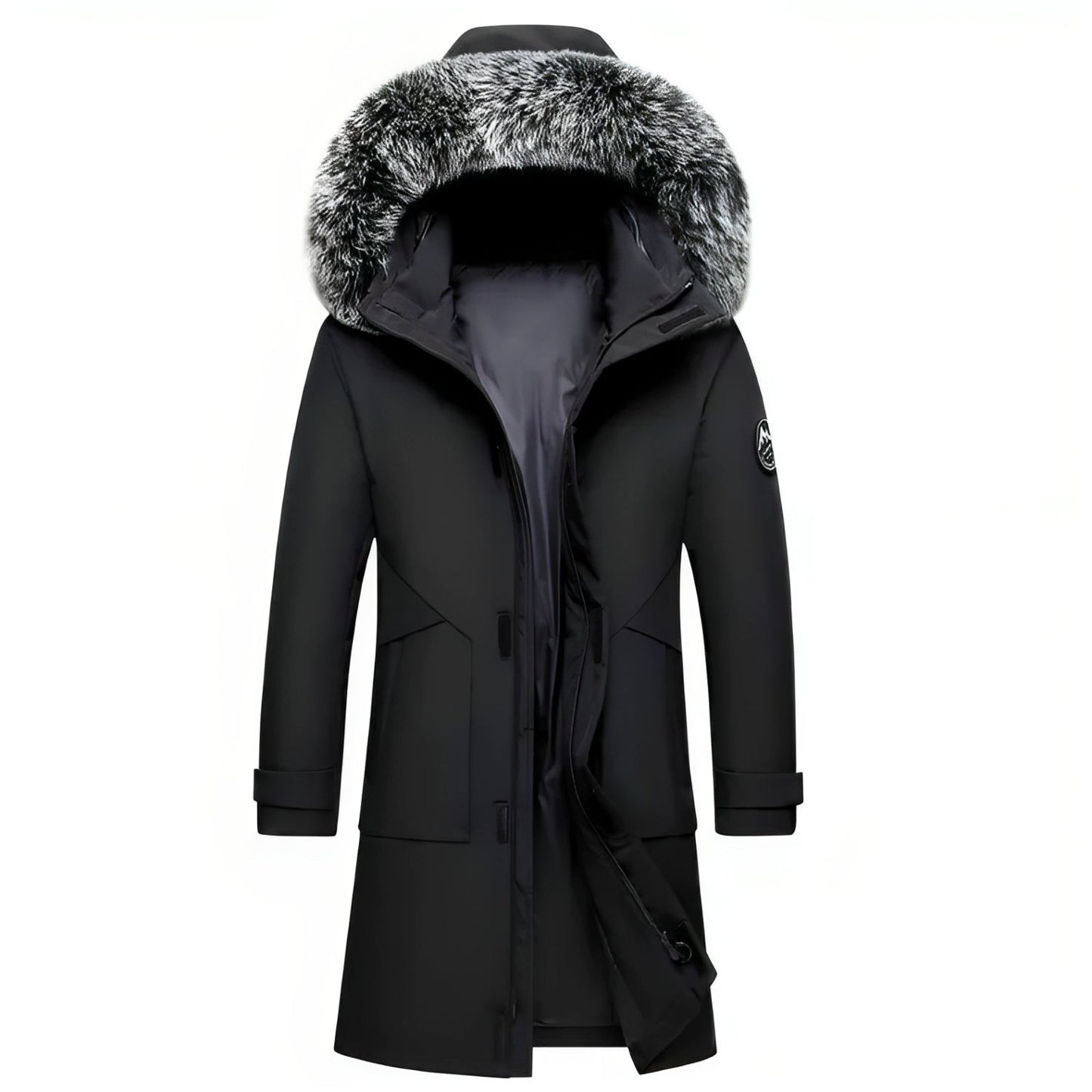 Warme Winterjas met Capuchon en Imitatiebont