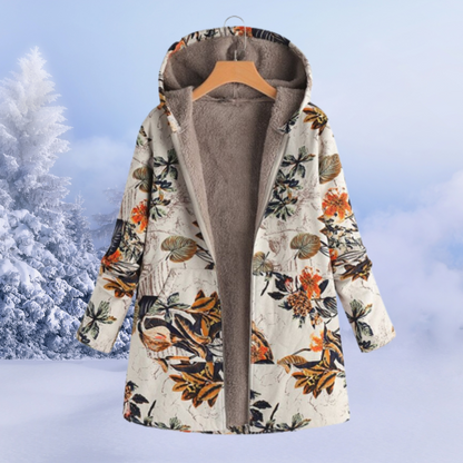 Floral Winter Set Damen – Warmes Kleidungsset mit Blumenmuster